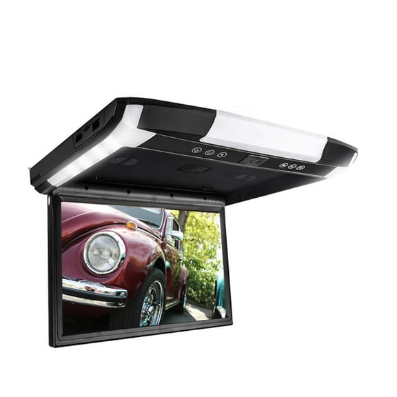 12.1 Inch Car Roof Monitor TFT Flip Down Screen Overhead Multimedia Player Ceiling Roof Mount Display Build In FM Transmitter