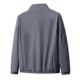 thumbnail image 3 of Jessboyy Mens Bomber Jackets Work Casual Stand Collar Zip up Windbreaker Jacket no Hood Golf Outdoor Going Out Gray,L, 3 of 8