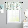 thumbnail image 2 of Elegant Floral Farmhouse Valance, Blue and Green Flowers Decorative Window Curtain Drapery for Cafe, Restaurant, School, Rod Pocket, 52 x 18 in, 2 of 6