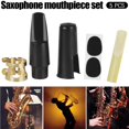 thumbnail image 3 of MesaSe 5pcs Set Saxophone Mouthpiece+Clip+Clip Cap+Reed+Dental Pad for Sax Musical Instrument Accessories, 3 of 8