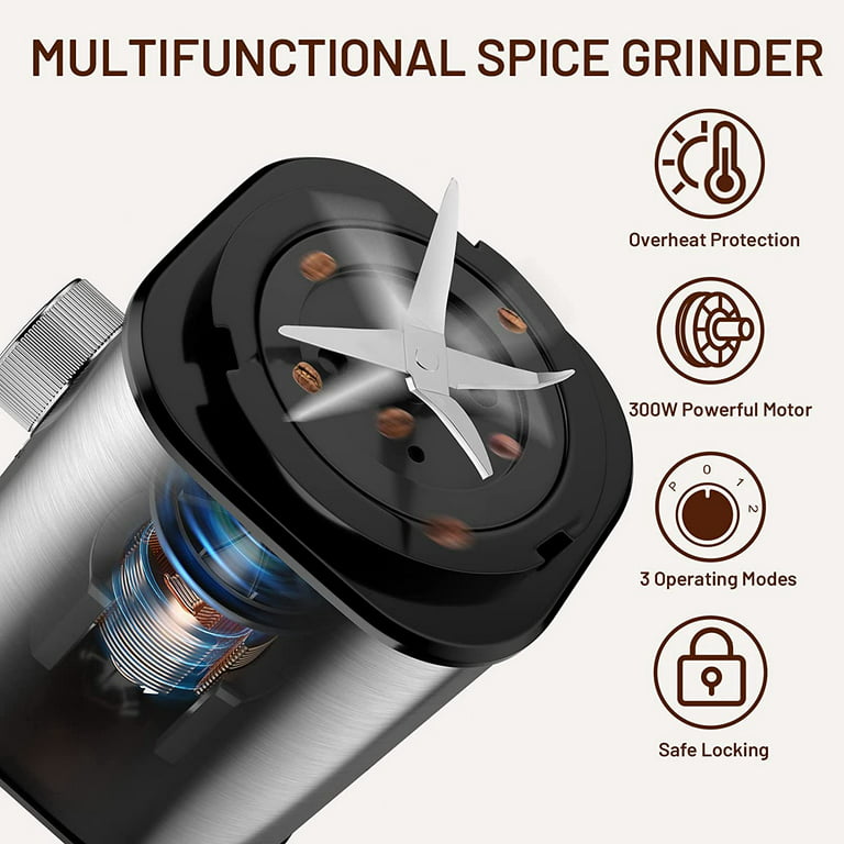 Electric Grinding Beans Nuts Spices Scrub Blade Coffee Grinder Blender  220VPower