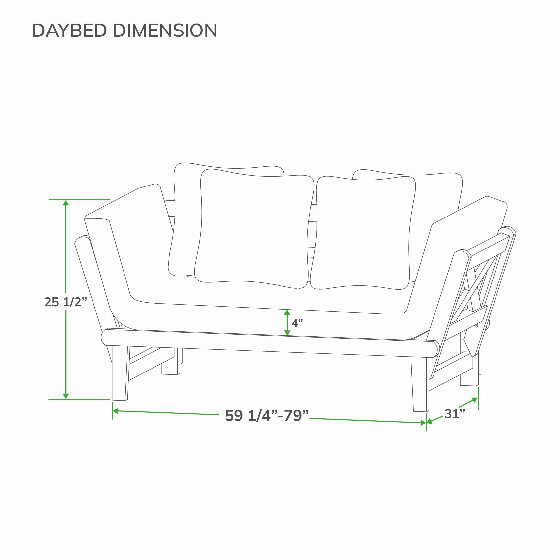 Cambridge Casual West Lake Outdoor-Sofa – Faltbar, Graue Kissen, Aus Mahagoni, Für Garten & Terrasse