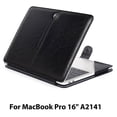 thumbnail image 1 of For MacBook Pro 16‘‘ Case PU Leather Carrying Book Folio Protective Stand Cover Sleeve compatible with 2019 release MacBook Pro 16 inch with Retina Display and Touch ID (Modes  A2141), 1 of 8