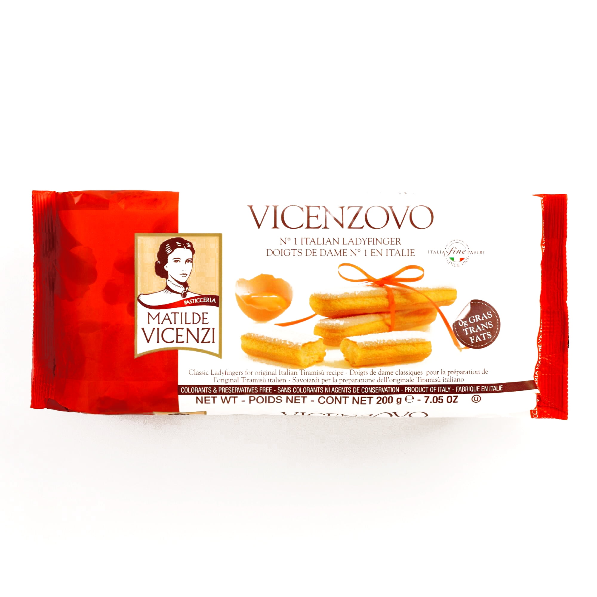 Vicenzi Vicenzovo Ladyfingers 12Pack 7 oz each (3 Items Per Order