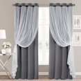 thumbnail image 1 of Cortinas SOFJAGETQ, 132 x 244 cm, doble capa, opacas, 1 of 8