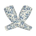 thumbnail image 2 of Daiia Vintage Blue Floral UV Sun Protection Arm Sleeves - Cooling Compression Arm Sleeve - Sports & UV Arm Sleeves for Men & Women, 2 of 8