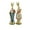 Off-White, variant on 9.06'' H Hand Painted Bunny Couple Statue Set - Resin Easter Bunny Decor, Spring Rabbit Figurines for Easter Centerpiece Table Decorations or Home Decor, for Family and Friends