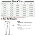 thumbnail image 2 of Hvot&aat Women's Casual Capri Pants Solid Color Versatile Cotton Linen Pants Summer Loose Curved Hem Pants Wide Leg Pants, 2 of 5