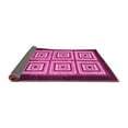 thumbnail image 2 of Ahgly Company Indoor Round Abstract Pink Modern Area Rugs, 6' Round, 2 of 4