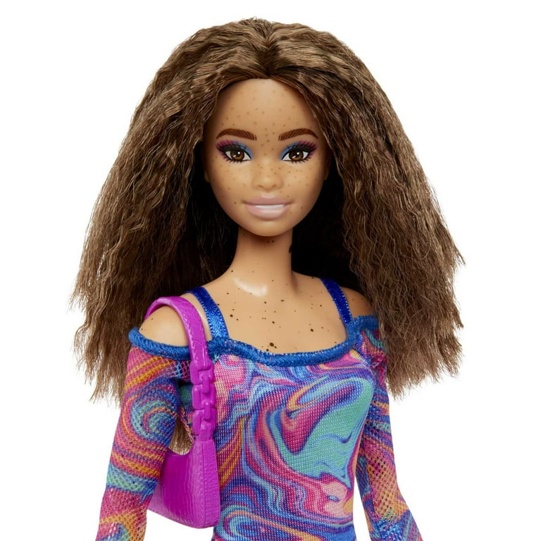 Barbie Fashionistas Doll #206, Crimped Hair, Freckles