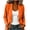 Orange, variant on Women Button Down Long Sleeve Blazer Jacket Casual Business Work Loose Fit Suit Jacket Office Career Blazer, Gold XXL