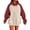 Brick Red, variant on Tanghaowl Women's Sweatshirt Oversized Hoodies for Women Pullover Fall Sweatshirts Fashion Outfits Clothes with Cozy Warm Material Brick Red S