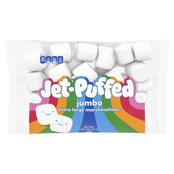 Pack of 2 Jet-Puffed Jumbo Extra Large Marshmallows, 1.5 lb Bag