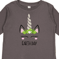 thumbnail image 4 of Inktastic Unicorn Earth Day Girls Long Sleeve Toddler T-Shirt, 4 of 5