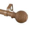 thumbnail image 2 of Domovina Fido 1" Faux Wood Curtain Rod-Color:Pearl White,Size:160-240", 2 of 4