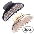 thumbnail image 7 of Vjnyvs 2PCS Glitter Rhinestone Hair Claws Clips For Women Alloy Hairpins Crab Clamp Horsetail Grab Clip Fashion Hair Accessories, 7 of 7