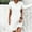 White, variant on ALLLIST Women Dresses Cotton Linen V Neck Mini T-Shirt Solid Short Sleeve Black Pullover Teen Dresses