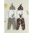 thumbnail image 2 of ZINTAOZT Newborn Baby Boy Cute Clothes Mallard Duck Embroidery Romper Bodysuit Long Pants Hat Set Fall Winter Outfits, 2 of 8