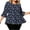 Dark Blue#372, variant on yoeyez Women's Floral Print 3/4 Sleeve V Neck Tops Blouses Dressy Casual Style for Weekend Fall Outfits Yellow XL