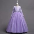 thumbnail image 1 of Vestido de novia de encaje con diamantes y minifalda para niña, vestido de princesa, vestido de actuación, 1 of 6