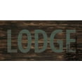 thumbnail image 2 of Allen, Kimberly 32x18 Black Ornate Wood Framed with Double Matting Museum Art Print Titled - Lake Lodge 2, 2 of 4