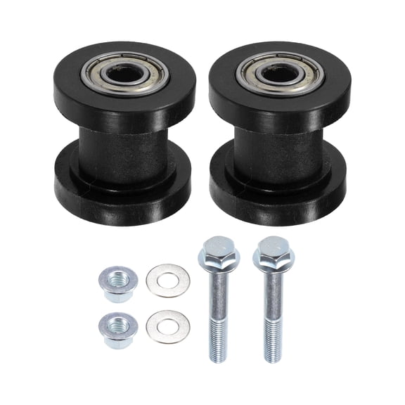 Unique Bargains 2 Set 8mm Chain Roller Pulley Tensioner for Motorcycle Mini Bike ATV 125cc 140cc 160cc XR125 Black