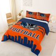 thumbnail image 3 of Erosebridal Rugby City Silhouette Bedding Twin Comforter Set,Sports Theme Down Comforter,Denver Bedding Sets Twin with Comforter For Teens,Ultra Soft Bedroom Decor Reversible,2 Pieces, 3 of 4