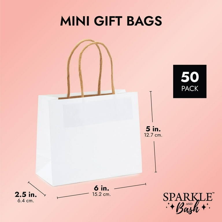 50 Pcs Wedding Favor Bags With Bow & Ribbon Handles – 6.2x7.2x2.5 Inch – Sage Green Gift Bags For Bridal Shower, Baby Shower, Birthday 3 thumbnail image