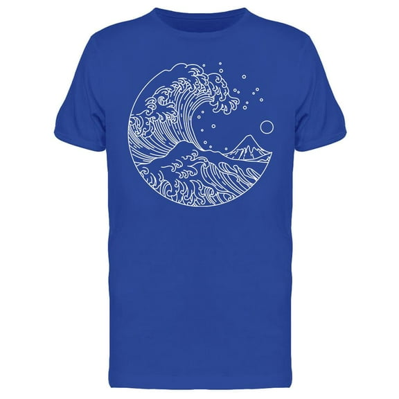 Great Wave T-Shirt Men -Image by Shutterstock, Male Medium