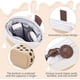 thumbnail image 2 of Lindo estuche para lápices, portalápices de pie, bolsa de maquillaje telescópica, bolsa de cosméticos emergente con cara sonriente Kawaii, estuche de papelería, caja organizadora de oficina para Rojo Verde, 2 of 5