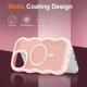 thumbnail image 3 of Funda magnética para iPhone 16 Pro, compatible con MagSafe, diseño de marco ondulado transparente 2025, funda protectora de borde suave, bonita, transparente, mate, a prueba de golpes, 3 of 7