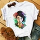 thumbnail image 2 of Camiseta con estampado con dibujo de princesa Mulan de dibujos animados de Disney para mujer, camisetas de manga corta a la moda para mujer, camisetas informales para chica, camiseta para mujer, 2 of 5
