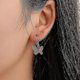 thumbnail image 2 of 2 pares de pendientes con forma de mariposa y temperamento de metal con colgante de sombra -8444130767532, 2 of 2