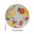 thumbnail image 2 of WIFKLSIIPG Hand Painted Ceramic Plate Unique Earthenware Dinnerware for Home Décor Or, 2 of 4