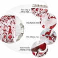 thumbnail image 6 of Valentines Waterproof Fabric Shower Curtain, Love Heart Tree Red Gnomes Waterproof Fabric Shower Curtain for Bathroom Curtains Bathtubs Hotel Washable Shower Curtains with 12 Hooks Long 72x78in, 6 of 8