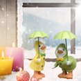 thumbnail image 4 of Toystoory Dilly And Dally Puddle Ducks Adorno de jardín muy detallado y pintado a mano resistente a la intemperie Decoración del hogar, 4 of 6