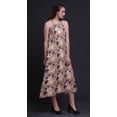 thumbnail image 3 of Bimba Robe Décontractée Florale Longue Dos Nu à Col Licou pour Femmes, Robe de Plage Imprimée - Petit, 3 of 6