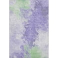 thumbnail image 2 of Addison Rugs Mayfield Premium Machine Washable Transitional Abstract Lavender Rectangle Rug, 10' X 14' Machine Washable Transitional Abstract Lavender Oversized Sherpa Throw Blanket, 2 of 7