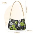 thumbnail image 3 of FORMRS Womens Shoulder Bag with Chain Strap Clutch Purse Cute Tote Handbag, White Flower Pattern, 3 of 7
