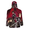 thumbnail image 3 of Attack On Titan Full Zip Hoodies Hooded Long Sleeve Jacket Lightweight Sweatshirt Warm Winter Coats XL, 3 of 6