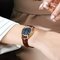 thumbnail image 4 of OLEVS Watches for Women Luxury Dress Analog Quartz Easy Read Digital Date Classic Luminous Brown Leather Strap Waterproof Female Wrist Watches Relojes para Mujer, 4 of 10