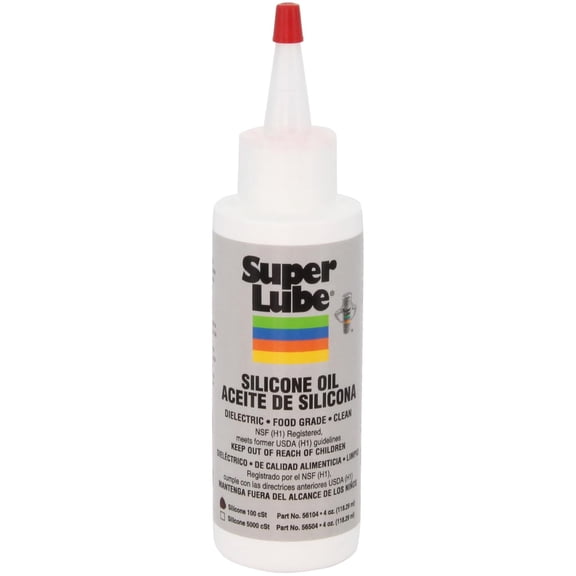 Super Lube Silicone Oil High & Low Temp CST (Clear, 4oz Bottle), NSF Certified Food Grade & Clean, High and Low Temp Stable