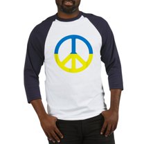CafePress - Peace In Ukraine. Stand With Ukrai Baseball Jersey - Cotton Baseball Jersey, 3/4 Raglan Sleeve Shirt