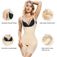 thumbnail image 4 of Eleady Women Shapewear Bodysuit for Tummy Control Fajas Full Body shaper Thigh Slimmer High Waist Trainer Butt Lifter Shorts(Beige Large), 4 of 8