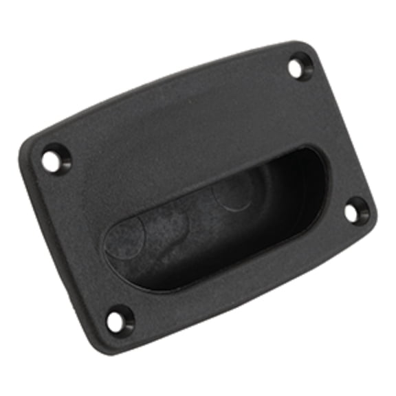 4" Solid Black Outdoor Parts and Accessories Attwood Flush Hatch Pull