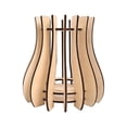 thumbnail image 2 of Jarrón de flores de madera con rompecabezas para decoración del hogar, arreglo de ramo, juego de construcción de jarrones marrón, 2 of 9
