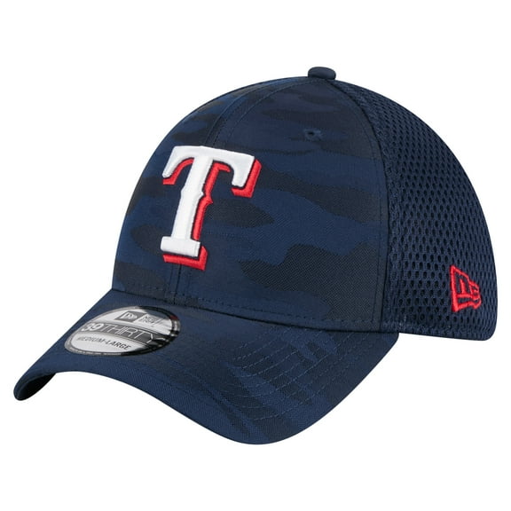 Men's New Era Navy Texas Rangers Subtle Camo 39THIRTY Flex Hat