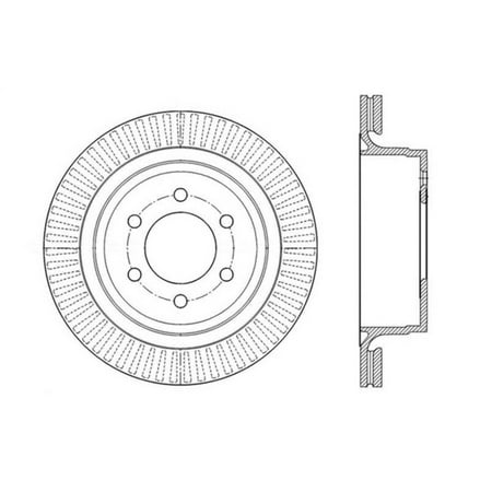 CENTRIC PARTS - CROSS-DRILLED Fits select: 2012-2020 FORD F150