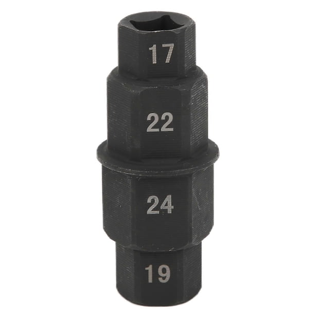 Motorcycle Hex Axle Tool 17/19/22/24mm Front Wheel Hub Spindle Socket Adapter Replacement for Yamaha R1 R6