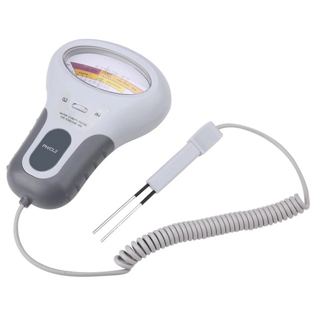 Analizador de calidadPC102 Probador de calidad del agua portátil Digital 2 en 1 Detector de medidor de nivel de PH y cloro CL2 para piscina Spa Irfora Analizador de calidad
